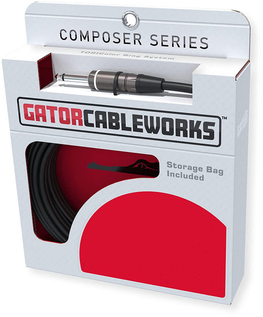 Gator CBW-CPSRINST-CBLE-10 Composer 10’ Straight to Straight Instrument Cable