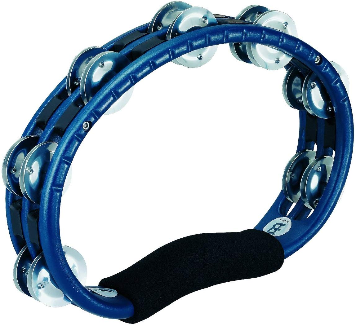 Meinl TMT1A Plastic Frame Double Row Tambourine - Blue