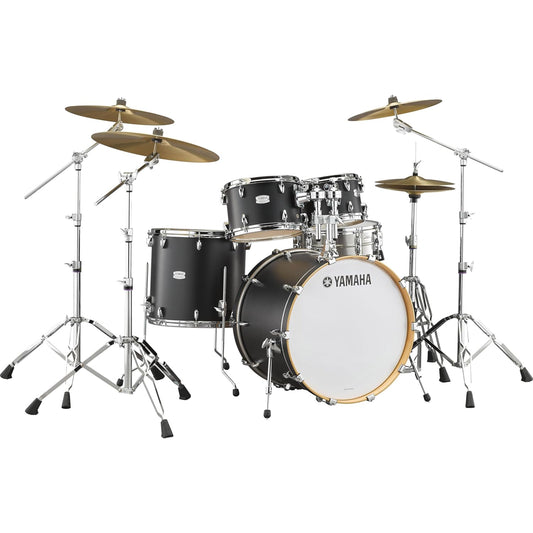 Yamaha Tour Custom Maple 4pc Standard Shell Pack - Licorice Satin