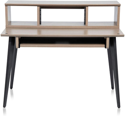 Gator GFW-ELITEDESK-GRY Elite Furniture Series Main Desk - Driftwood Grey Finish