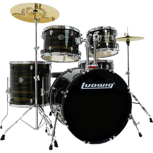 Ludwig Accent Drive AIMM Exclusive 5-Piece Drum Kit- Bronze Swirl