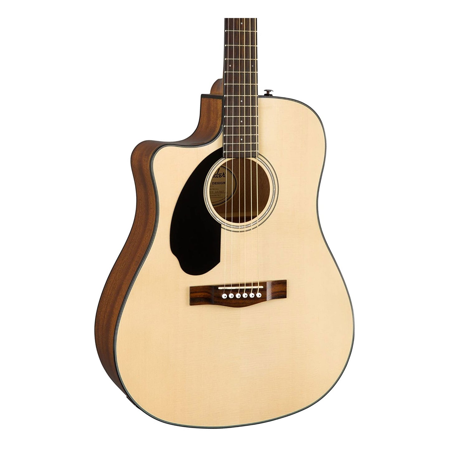 Fender CD-60SCE Acoustic/Electric Guitar - Left-Hand, Natural, Walnut