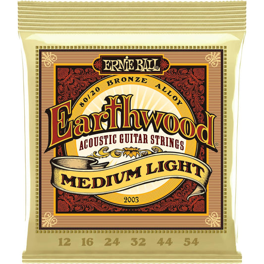 Ernie Ball Earthwood Acoustic Guitar Strings Medium Light 12-54