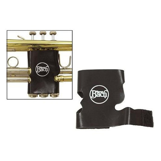 Bach 542B Black Leather Valve Guard with Velcro Attachments