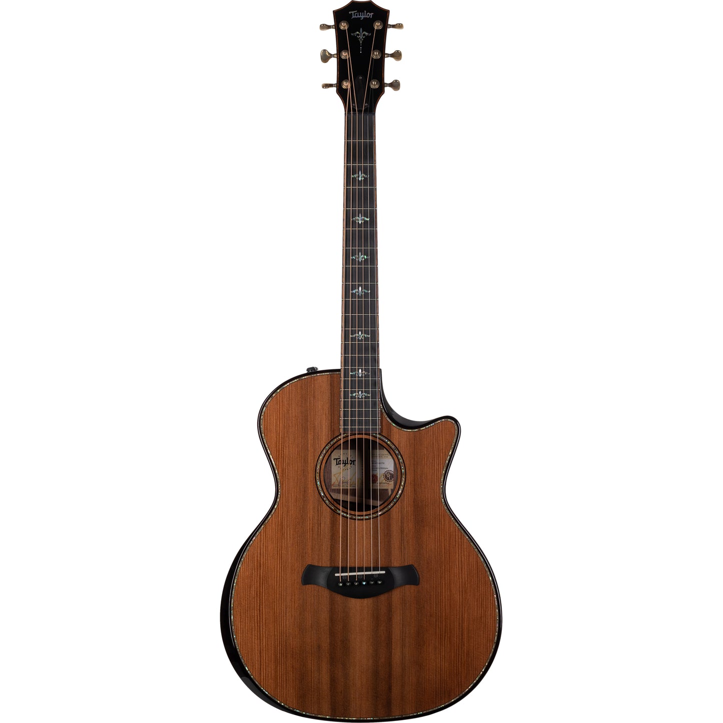 Taylor 914ce Builder's Edition Acoustic Electric Guitar, Sinker Redwood