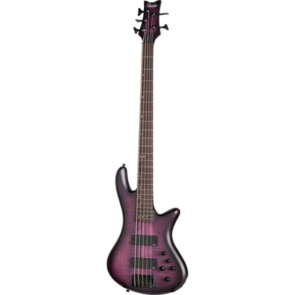 Schecter Stiletto Studio-5 5-String Bass Guitar - Transparent Purple