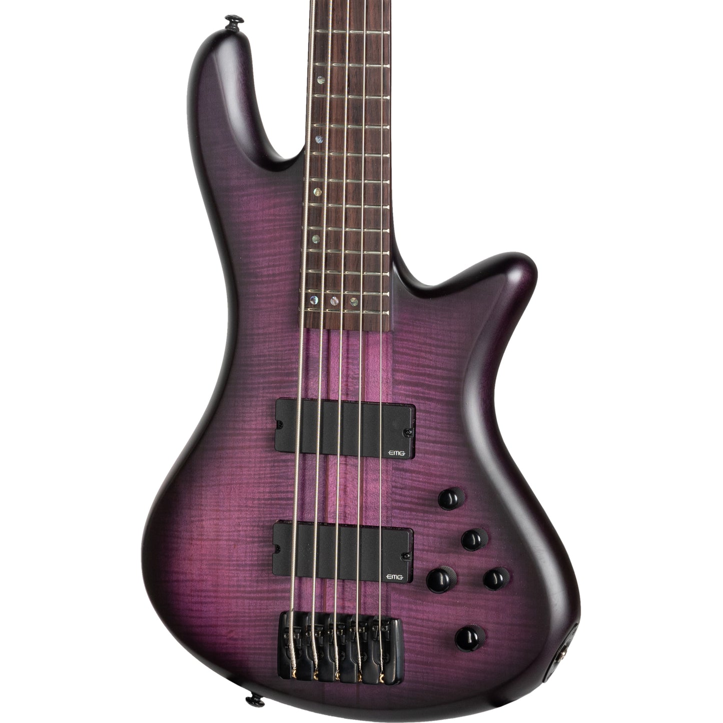 Schecter Stiletto Studio-5 5-String Bass Guitar - Transparent Purple