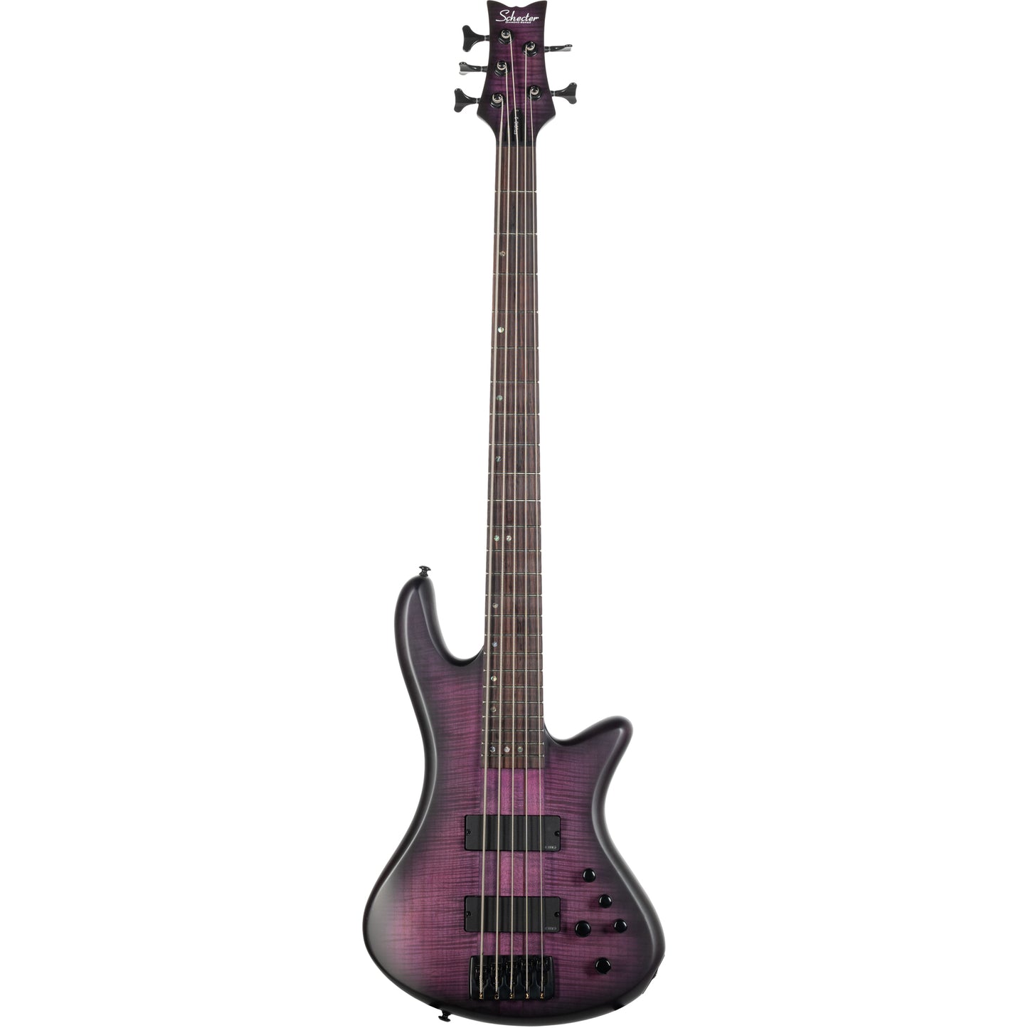 Schecter Stiletto Studio-5 5-String Bass Guitar - Transparent Purple