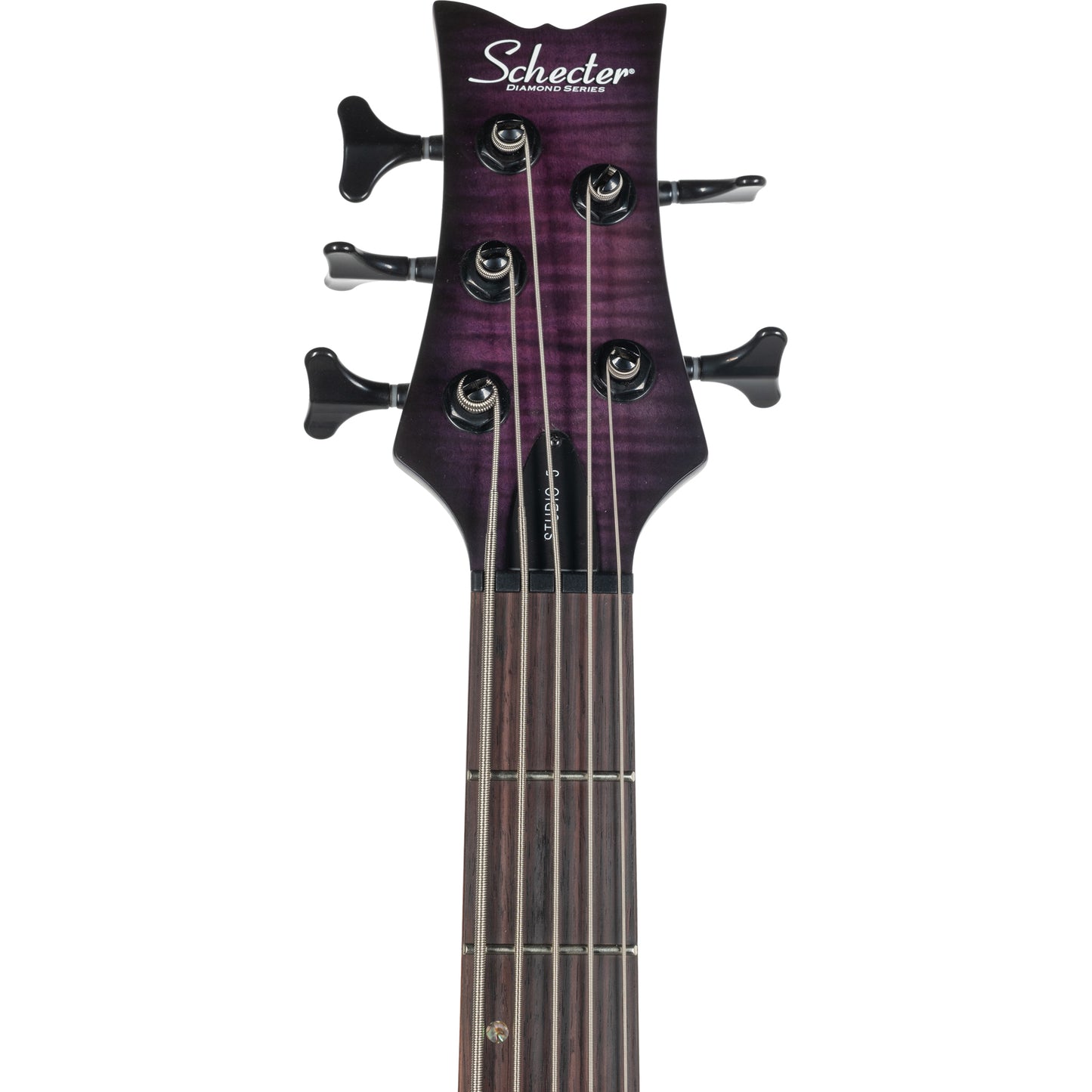 Schecter Stiletto Studio-5 5-String Bass Guitar - Transparent Purple