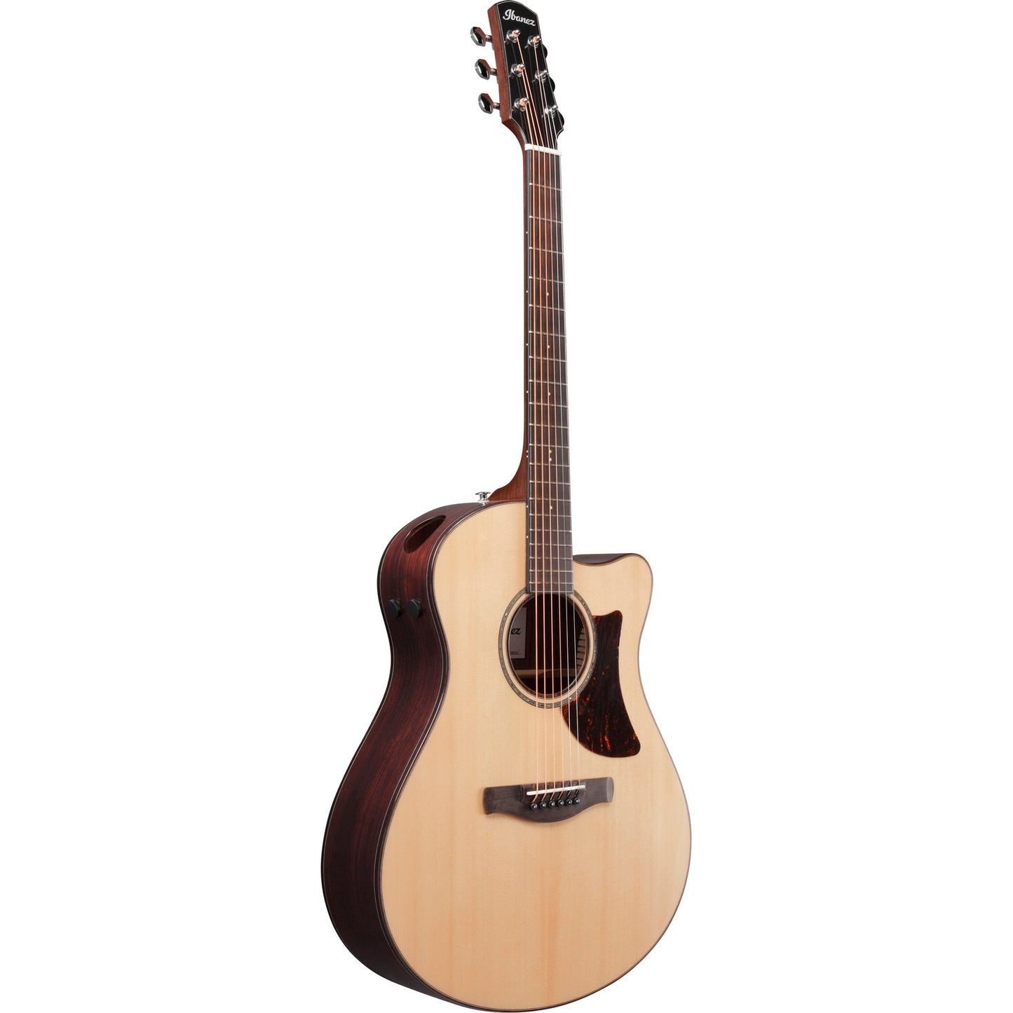 Ibanez AAM380CENT Acoustic Electric Guitar, Natural High Gloss