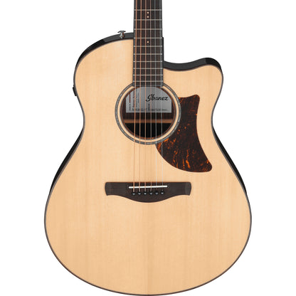 Ibanez AAM380CENT Acoustic Electric Guitar, Natural High Gloss