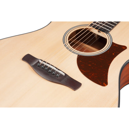 Ibanez AAM50 Advanced Acoustic Series Acoustic Guitar, Open Pore Natural