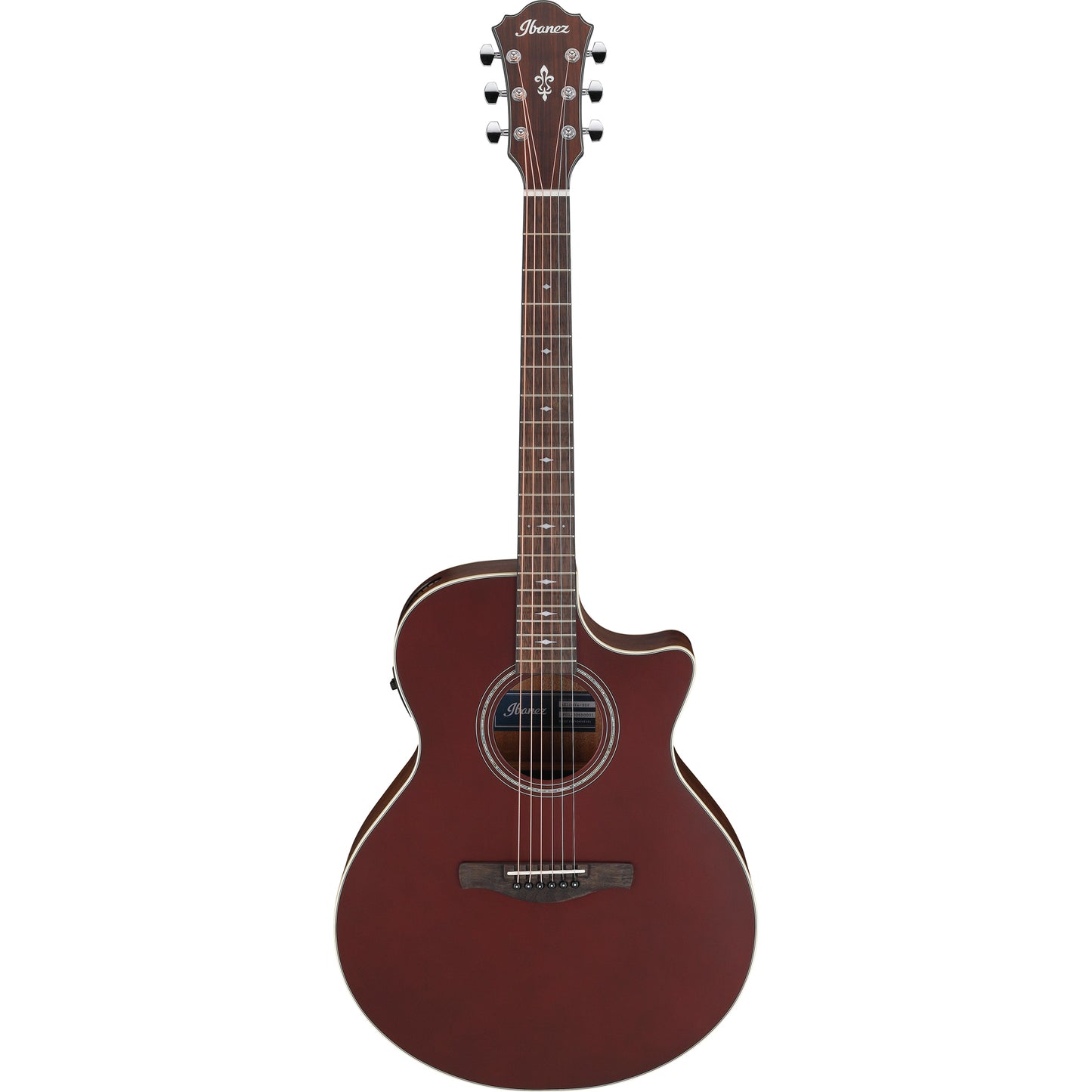 Ibanez AE100BUF AE Acoustic Electric Guitar, Burgundy Flat