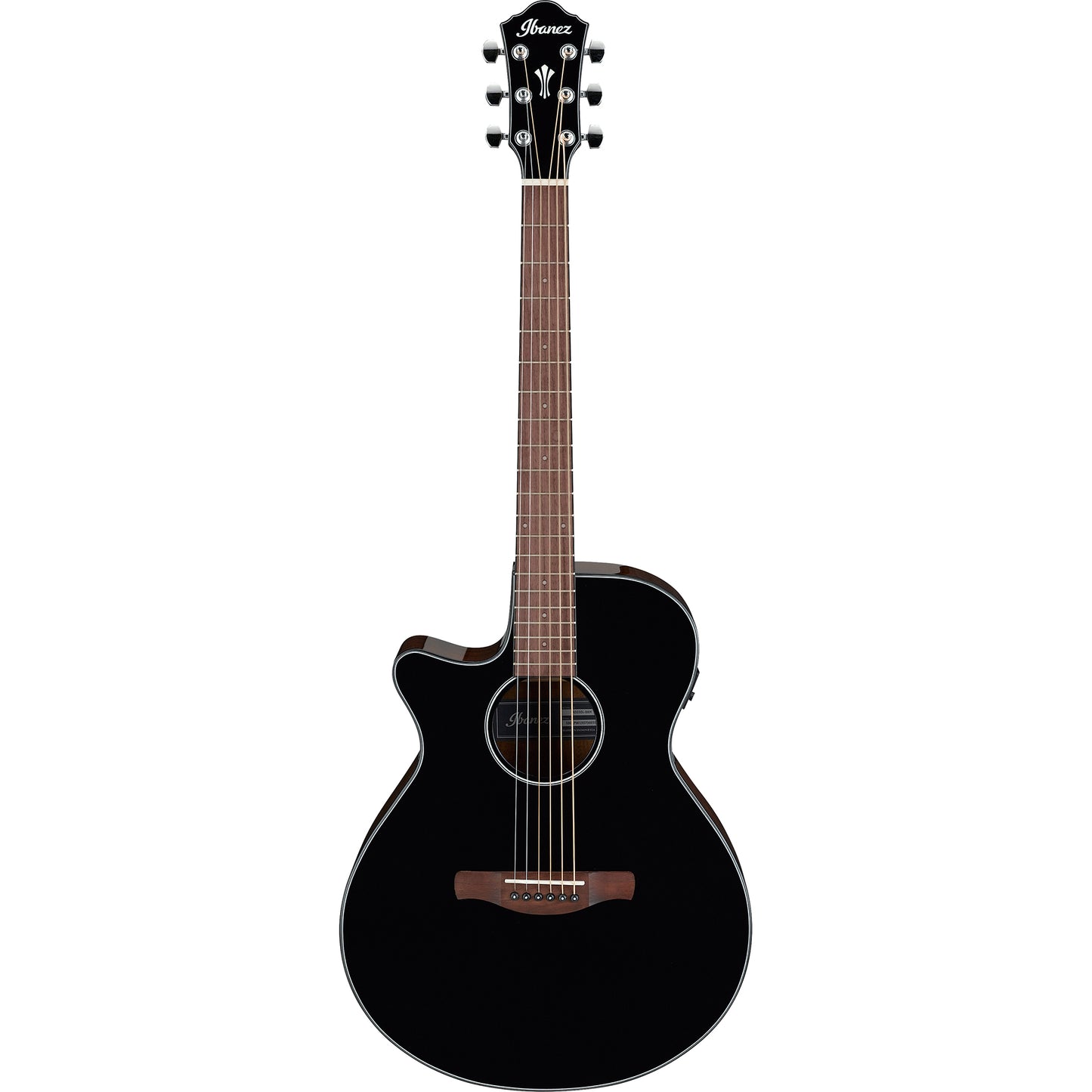 Ibanez AEG50LBKH AEG Acoustic Electric Guitar, Black High Gloss