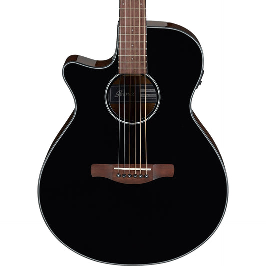 Ibanez AEG50LBKH AEG Acoustic Electric Guitar, Black High Gloss