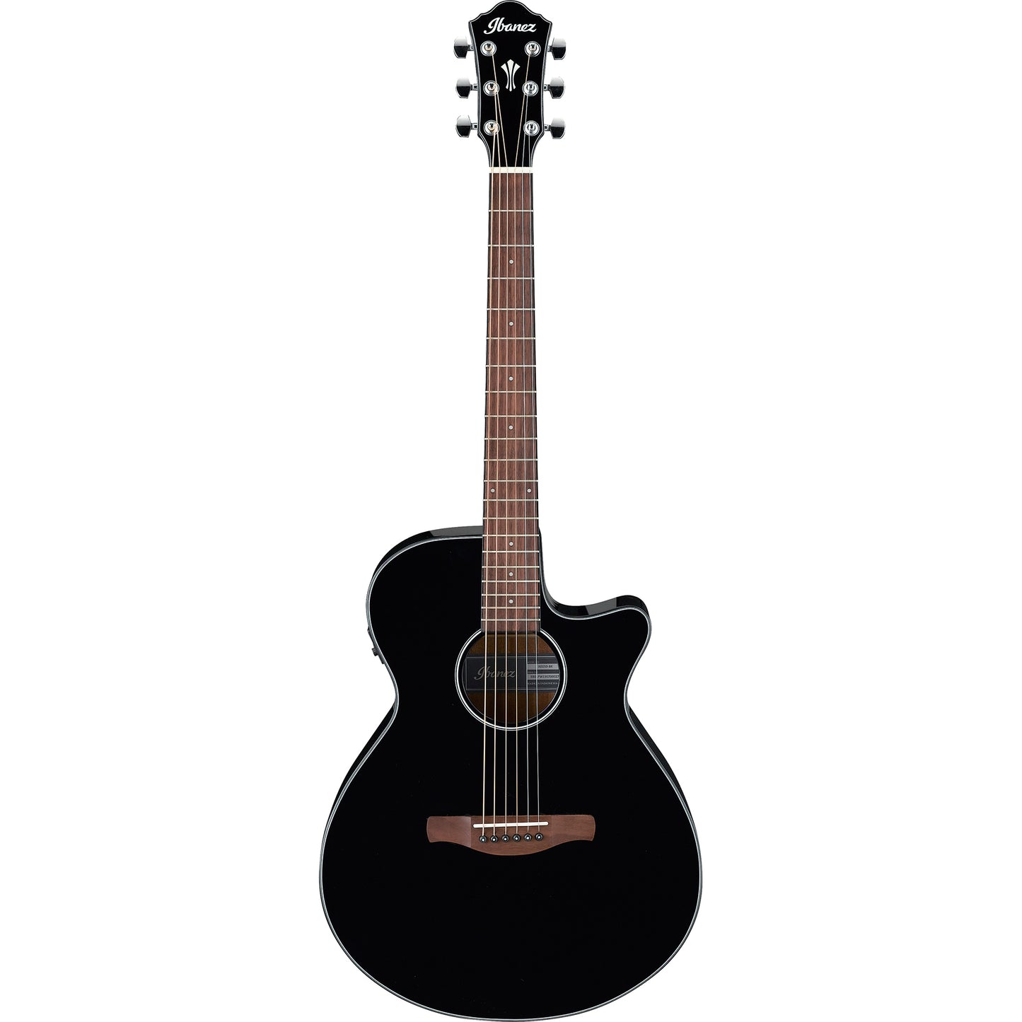 Ibanez AEG50BK AEG Series Acoustic Guitar, Black High Gloss