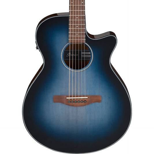 Ibanez AEG50IBH AEG Acoustic Electric Guitar, Indigo Blue Burst High Gloss