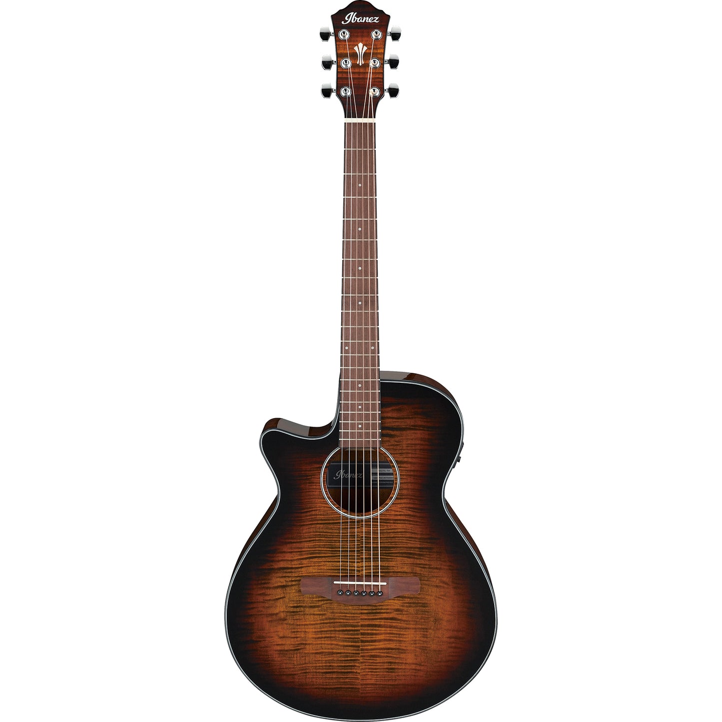 Ibanez AEG70LTIH AEG Left Handed Acoustic Electric Guitar - Tiger Burst High Gloss