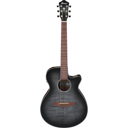 Ibanez AEG70TCH AEG Acoustic Electric Guitar, Transparent Charcoal Burst High Gloss