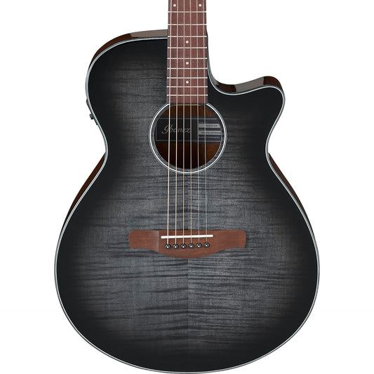 Ibanez AEG70TCH AEG Acoustic Electric Guitar, Transparent Charcoal Burst High Gloss