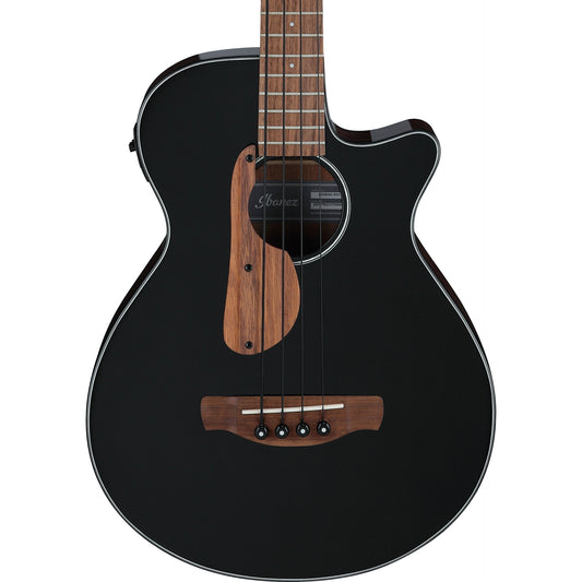 Ibanez AEGB24EBKH Acoustic Electric Bass Guitar, Black High Gloss