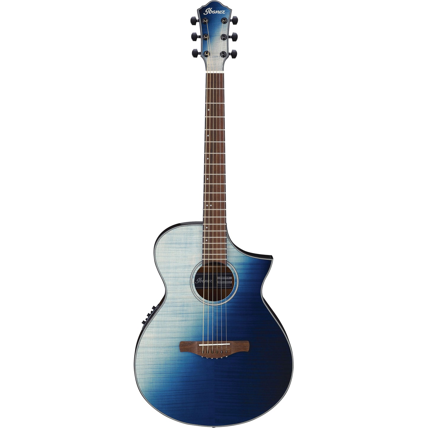 Ibanez AEWC32FMISF AEW Thinline Acoustic Electric Guitar, Indigo Sunset Fade