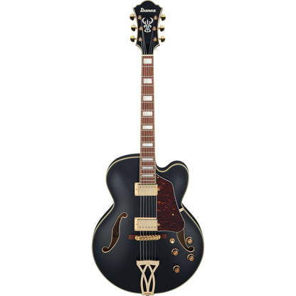 Ibanez AF75GBKF Artcore Hollow Body Electric Guitar, Black Flat