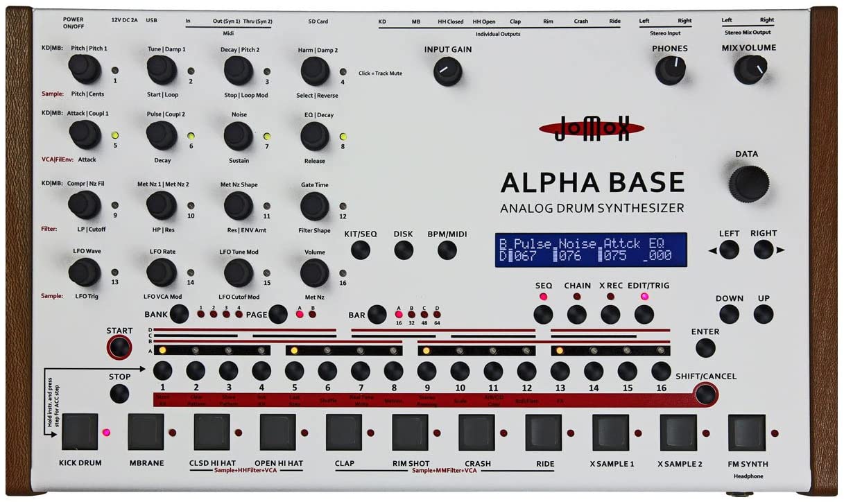 割引価格Jomox Alpha Base Analog Drum Synthesizer リズムマシン