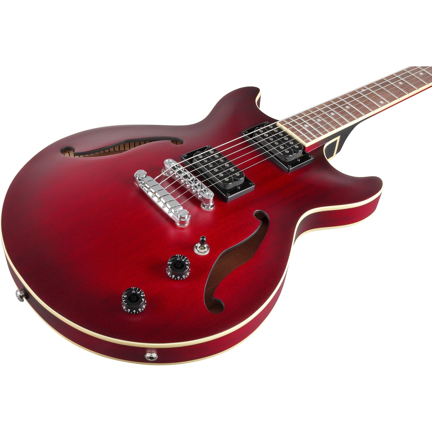 Ibanez Artcore AM53 Semi Hollow Electric Guitar, Sunburst Red Flat