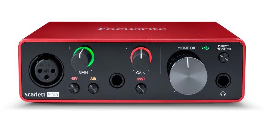 Focusrite Scarlett Solo 3rd Gen 2-In, 2-Out USB Audio Interface