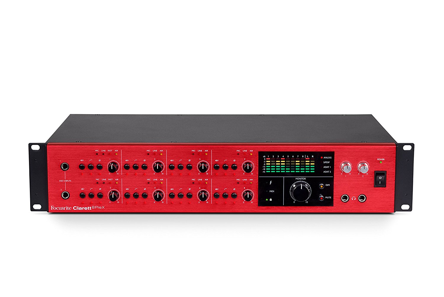 Focusrite Clarett 8Pre X Thunderbolt Interface – Alto Music