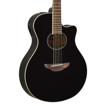 Yamaha APX600BL Thinline Acoustic Electric Guitar, Black