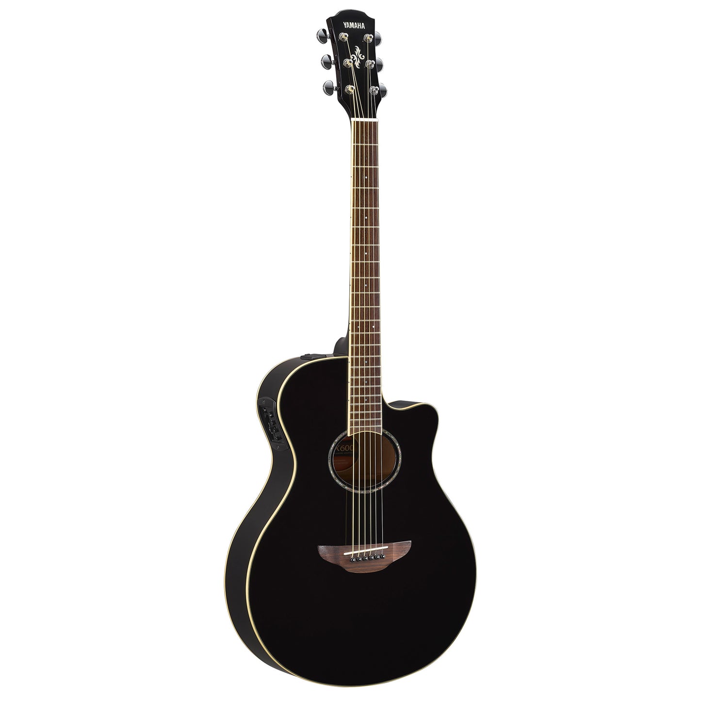 Yamaha APX600BL Thinline Acoustic Electric Guitar, Black