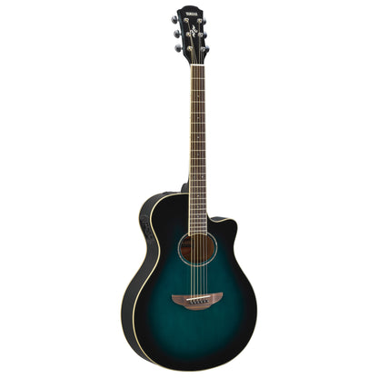 Yamaha APX600BL Thinline Acoustic Electric Guitar in Oriental Blue Burst