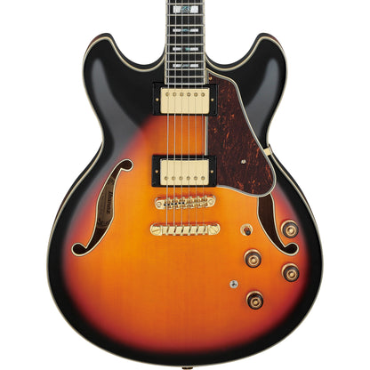 Ibanez AS113BS AS Artstar Semi-Hollow Electric Guitar, Brown Sunburst