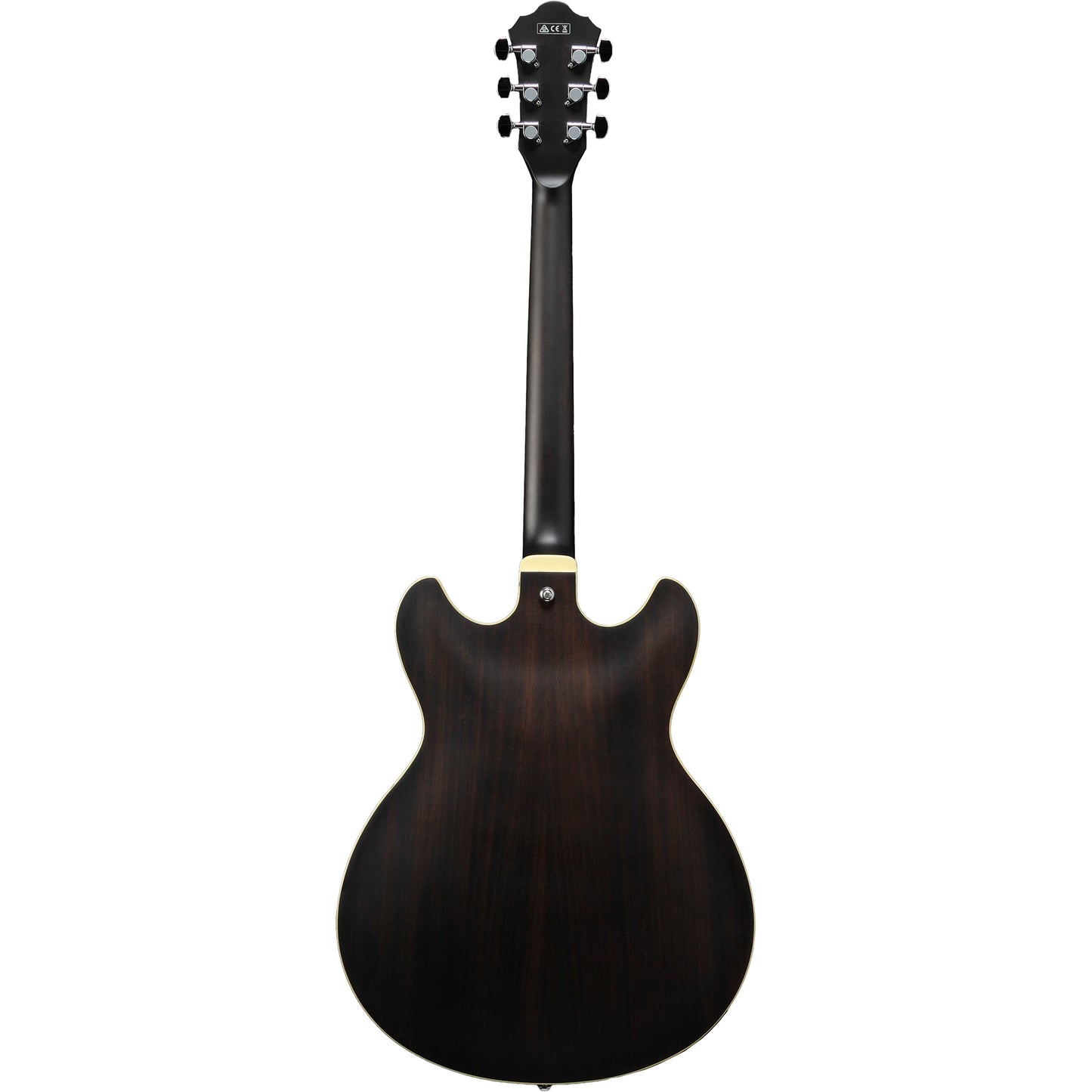 Ibanez AS53TKF AS Artcore Double Cutaway Semi-Hollow Guitar, Transparent Black Flat