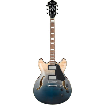 Ibanez AS73FMTIF Artcore Semi Hollow Electric Guitar, Transparent Indigo Fade