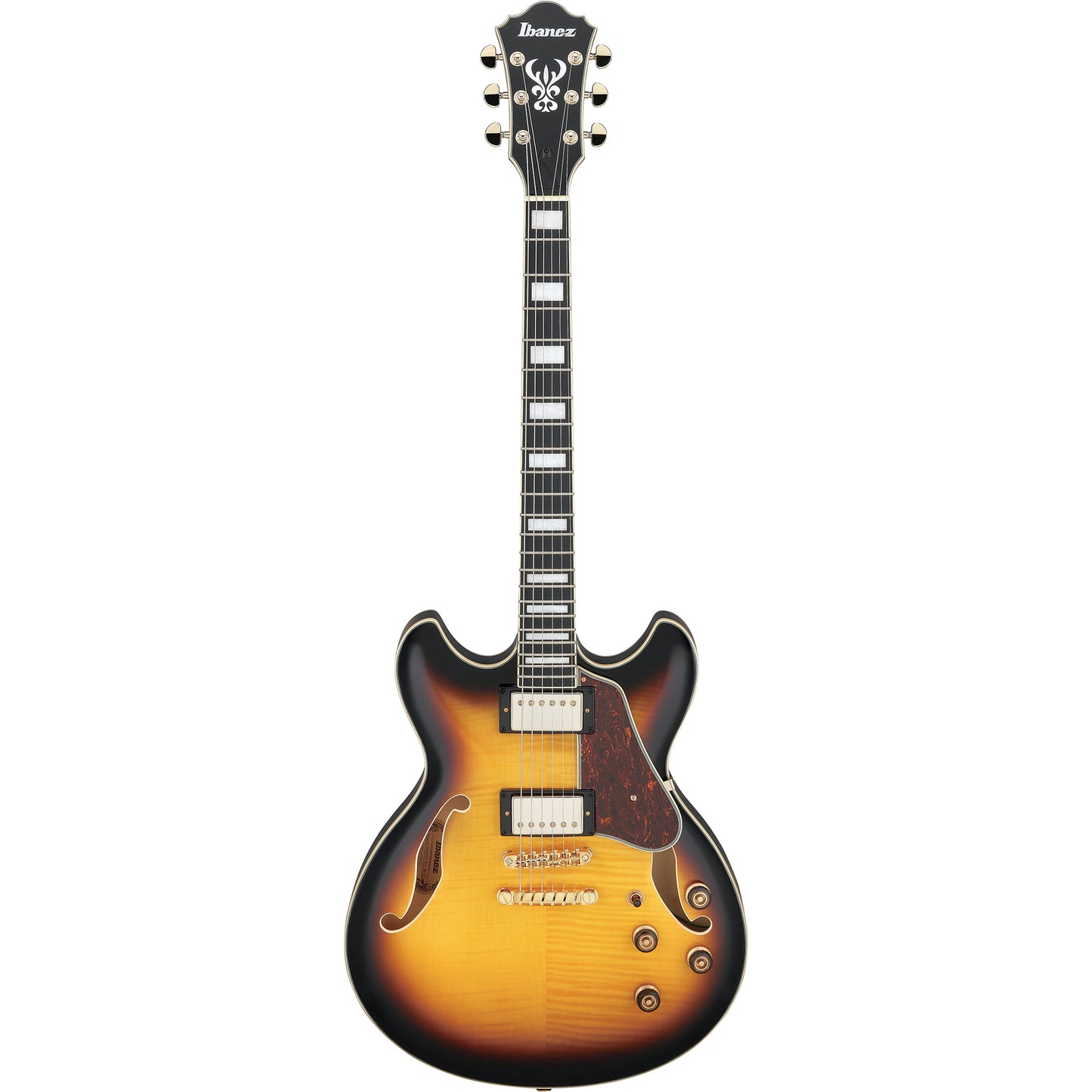 Ibanez AS93FMAYS AS Artcore Semi-Hollow Electric Guitar, Antique Yellow Sunburst