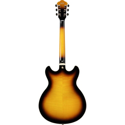 Ibanez AS93FMAYS AS Artcore Semi-Hollow Electric Guitar, Antique Yellow Sunburst