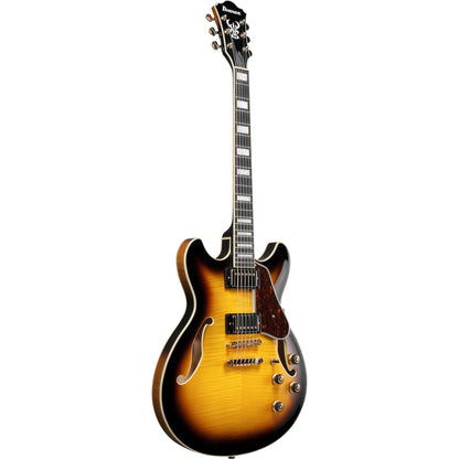 Ibanez AS93FMAYS AS Artcore Semi-Hollow Electric Guitar, Antique Yellow Sunburst