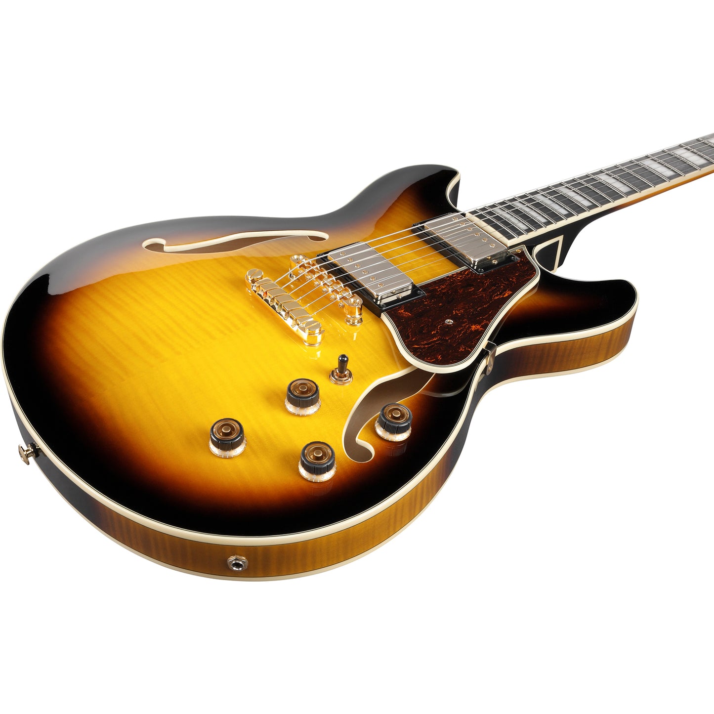 Ibanez AS93FMAYS AS Artcore Semi-Hollow Electric Guitar, Antique Yellow Sunburst