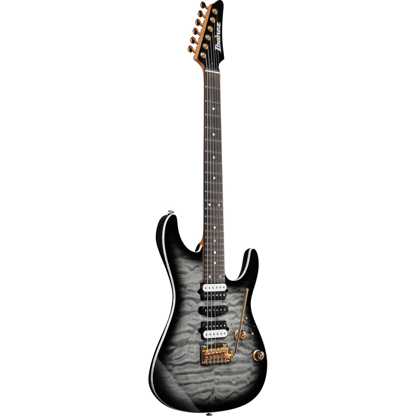 Ibanez AZ47P1QMBIB AZ Premium Electric Guitar, Black Ice Burst