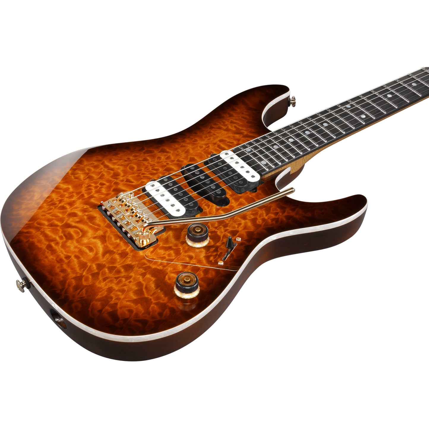 Ibanez AZ47P1QMDEB AZ Premium Electric Guitar, Dragon Eye Burst