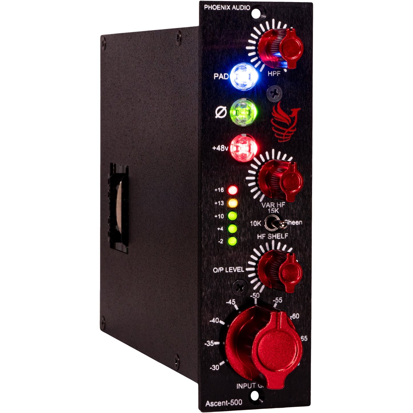 Phoenix Audio Ascent 500 Series Mic Preamp, EQ and variable HPF