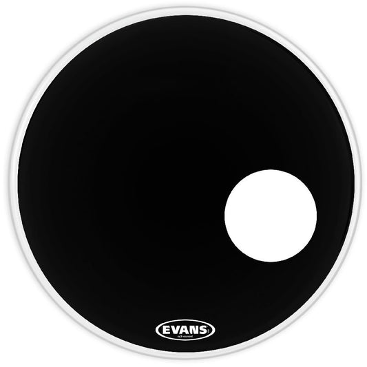 Evans EQ3 Resonant Black Bass Drum Head, 18"