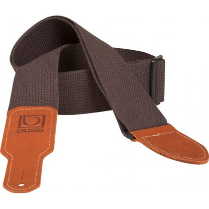 Boss BSC-20-BRN 2" Brown Cotton Guitar Strap