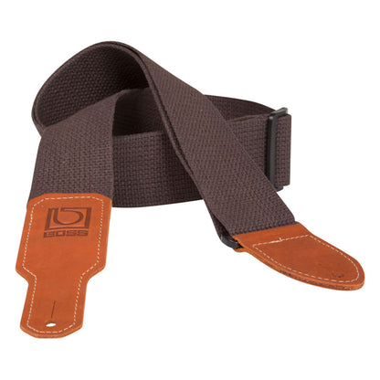 Boss BSC-20-BRN 2" Brown Cotton Guitar Strap