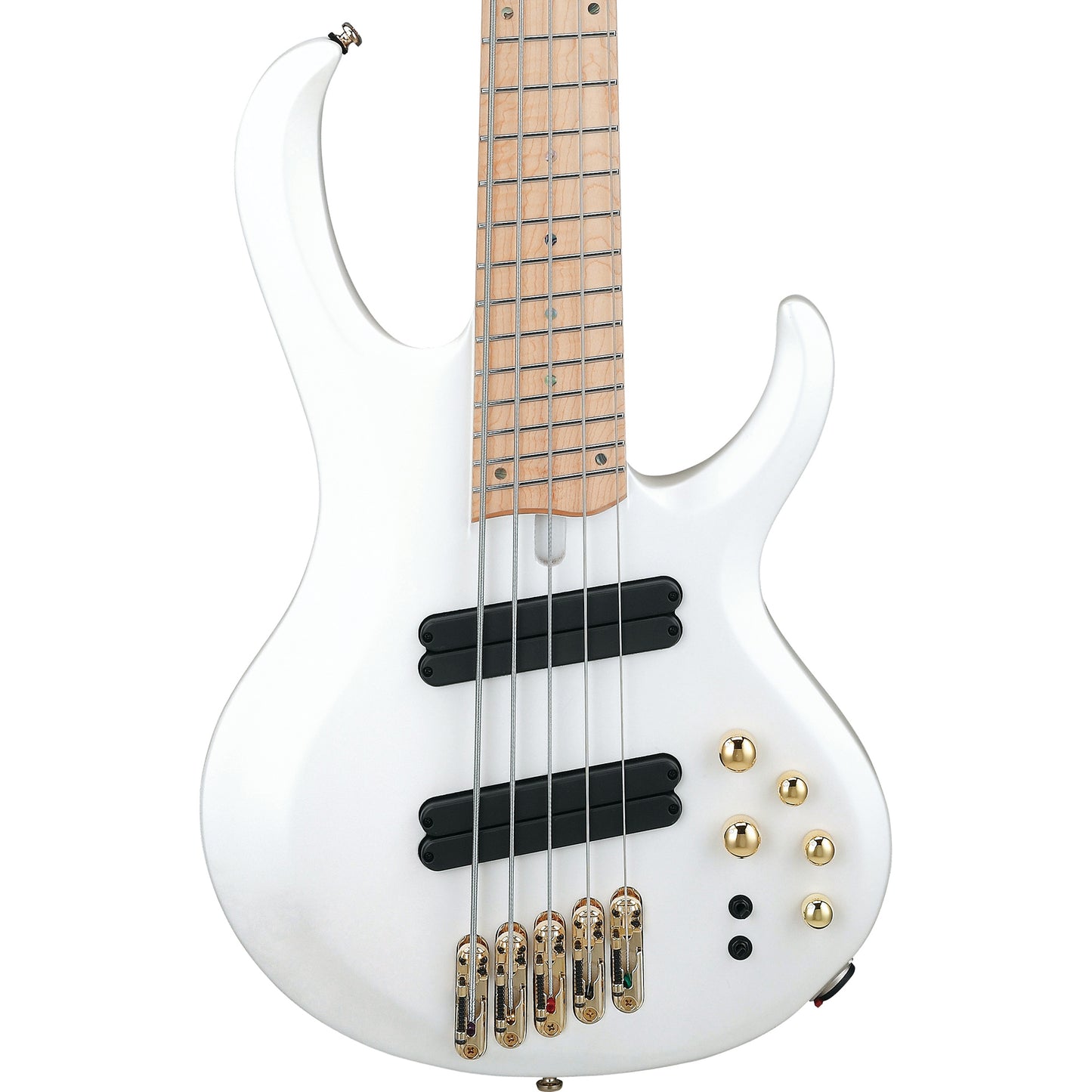 Ibanez BTB605MLMPWM BTB Bass Workshop 5-String Electric Bass, Pearl White Matte