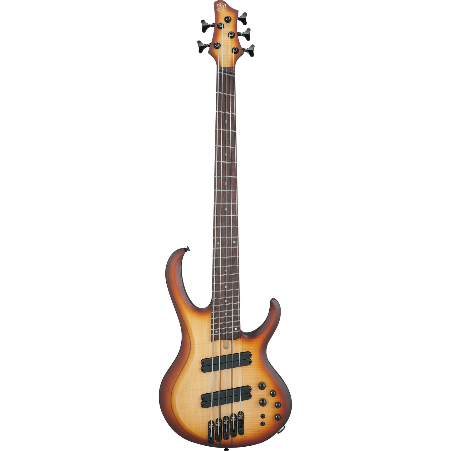 Ibanez BTB705LMNNF Bass Workshop 5-String Multi Scale Electric Bass, Natural Browned Burst Flat