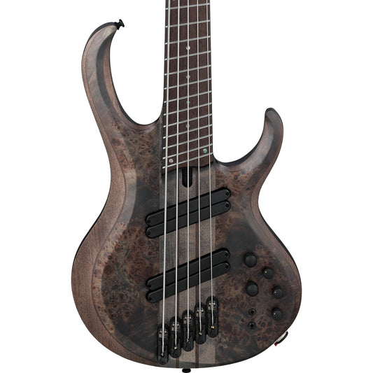 Ibanez BTB805MSTGF BTB Bass Workshop 5-String Electric Bass, Transparent Gray Flat w/ Case